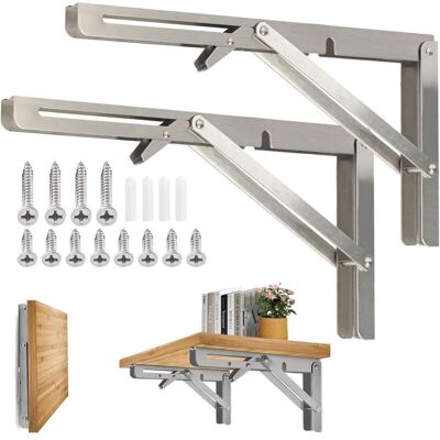 OEM Étagère Murale Pliante De 400 Mm, Support De Pliant En Acier Inoxydable 304 Pour Établi, Équerre Pliante Support, Equerre Pour Etagere Murale(2 Pièces) - Publicité OEM Étagère Murale Pliante De 400 Mm, Support De Pliant En Acier Inoxydable 304 Pour Établi, Équerre Pliante Support, Equerre Pour Etagere Murale(2 Pièces) - Publicité