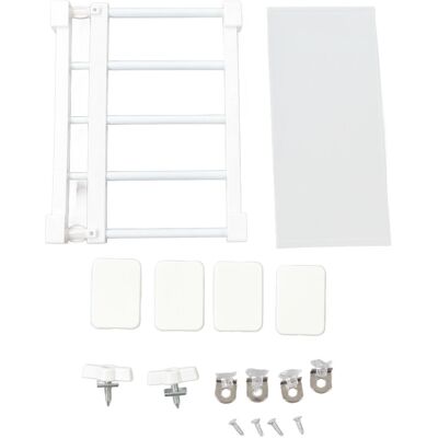 EOSNOW Étagère À Tige De Tension De 14.2 Pouces De Largeur, Support De Rangement Extensible Sans Clous Pour Armoire Et Armoire 38 À 55cm /15 21,7 Pouces - Publicité EOSNOW Étagère À Tige De Tension De 14.2 Pouces De Largeur, Support De Rangement Extensible Sans Clous Pour Armoire Et Armoire 38 À 55cm /15 21,7 Pouces - Publicité