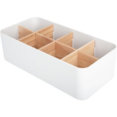 AHLSEN Bravix Organisateur De Table En Bambou 8 Compartiments, Boîte Rangement Bois Bureau Porte-stylo Pour Télécommande Smartphones Cosmétiques Crayons Petits Objets - Publicité AHLSEN Bravix Organisateur De Table En Bambou 8 Compartiments, Boîte Rangement Bois Bureau Porte-stylo Pour Télécommande Smartphones Cosmétiques Crayons Petits Objets - Publicité
