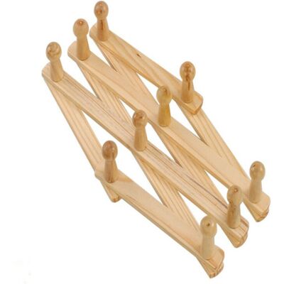 OEM En Bois Expansible Porte Manteau, Support Mural Accordéon Bois Crochet Pour Suspendu Chapeaux, Capuchons, Tasses, Manteaux, Sacs, Tasses Café, Super Pour D'Entrée Couloir Salle À Manger - Publicité OEM En Bois Expansible Porte Manteau, Support Mural Accordéon Bois Crochet Pour Suspendu Chapeaux, Capuchons, Tasses, Manteaux, Sacs, Tasses Café, Super Pour D'Entrée Couloir Salle À Manger - Publicité