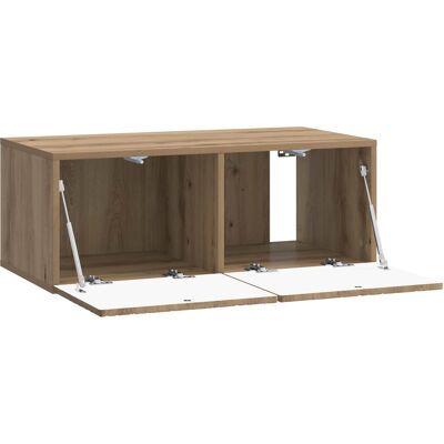 Vidaxl Wall-mounted Tv Cabinet 59.5 X 41 X 30 Cm Artisan Oak - Publicité Vidaxl Wall-mounted Tv Cabinet 59.5 X 41 X 30 Cm Artisan Oak - Publicité