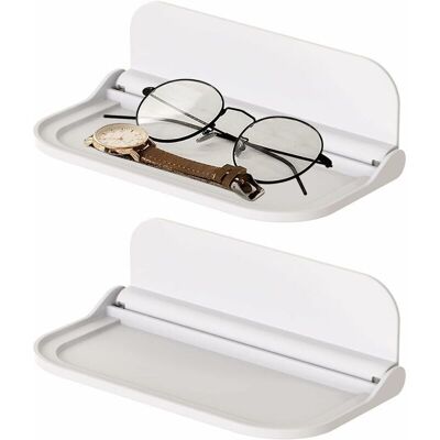 OEM Lot De 2 Etagere Murale Blanche ,etagere Murale Sans Percage Etagere Salle De Bain Agrandissez Facilement Les Pour Chambre, Salle De Jeux, Salle De Bain, Salon,bureau,(18x11cm, S) - Publicité OEM Lot De 2 Etagere Murale Blanche ,etagere Murale Sans Percage Etagere Salle De Bain Agrandissez Facilement Les Pour Chambre, Salle De Jeux, Salle De Bain, Salon,bureau,(18x11cm, S) - Publicité