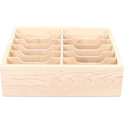 WEYTOLL Étui De Rangement Pour Téléphone Portable À 12 Compartiments, Support De Table En Bois Pour La Maison Ou La Salle De Classe. Publicité WEYTOLL Étui De Rangement Pour Téléphone Portable À 12 Compartiments, Support De Table En Bois Pour La Maison Ou La Salle De Classe. Publicité