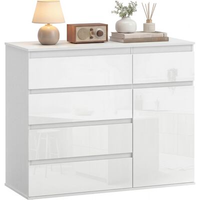 OEM Buffet, Meuble À 5 Tiroirs, Étagère Réglable, Blanc Brillant. Fabrication En Bois Solide Ou Mdf De Haute Qualité, Finition Résistante Aux Taches Et À L'Humidité, Anti-basculement Pour Une Sécurité ... Publicité OEM Buffet, Meuble À 5 Tiroirs, Étagère Réglable, Blanc Brillant. Fabrication En Bois Solide Ou Mdf De Haute Qualité, Finition Résistante Aux Taches Et À L'Humidité, Anti-basculement Pour Une Sécurité ... Publicité