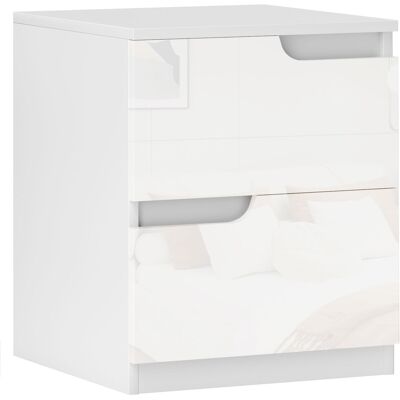 OEM Table De Chevet Moderne Avec Tiroirs, Façade Et Coussin Blancs Brillants, 40 X 40 X 48 Cm, Blanche Fabrication En Bois Solide Ou Mdf De Haute Qualité, Finition Résistante Aux Taches Et À L'Humidité... Publicité OEM Table De Chevet Moderne Avec Tiroirs, Façade Et Coussin Blancs Brillants, 40 X 40 X 48 Cm, Blanche Fabrication En Bois Solide Ou Mdf De Haute Qualité, Finition Résistante Aux Taches Et À L'Humidité... Publicité