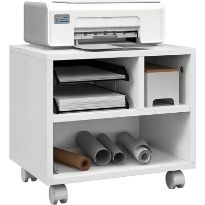 OEM Support D'Imprimante Meuble De Rangement Bureau Caisson 4 Compartiments Ouverts 40l X 30l X 36h Cm Blanc - Publicité OEM Support D'Imprimante Meuble De Rangement Bureau Caisson 4 Compartiments Ouverts 40l X 30l X 36h Cm Blanc - Publicité
