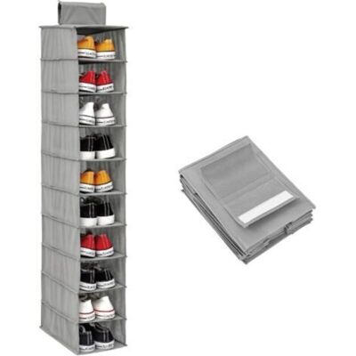 URSUS Étagère Suspendue À 10 Niveaux, Pliable Et Robuste, Pour Chaussures, Chapeaux, Sous-vêtements Et Garde-robe De Chambre - Publicité URSUS Étagère Suspendue À 10 Niveaux, Pliable Et Robuste, Pour Chaussures, Chapeaux, Sous-vêtements Et Garde-robe De Chambre - Publicité