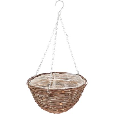 OEM Panier À Fleurs Suspendu En Osier 25 Cm - Publicité OEM Panier À Fleurs Suspendu En Osier 25 Cm - Publicité