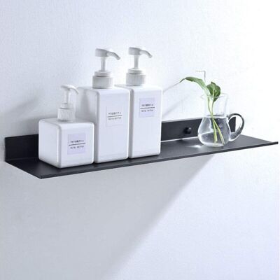 OEM 1 Pc Étagère Murale En Métal Pour Salle De Bain - Antirouille - Noir (30 Cm)-crezuo - Publicité OEM 1 Pc Étagère Murale En Métal Pour Salle De Bain - Antirouille - Noir (30 Cm)-crezuo - Publicité