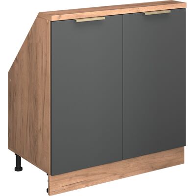 Meuble De Rangement Sous Pente Rion, Anthracite-or, 80x81.6cm Avec 2 Portes, Vicco - Publicité Meuble De Rangement Sous Pente Rion, Anthracite-or, 80x81.6cm Avec 2 Portes, Vicco - Publicité