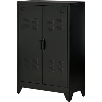 OEM Armoire De Rangement Métal Garde-robe Caisson De Dossier Armoire Bureau Sur Pied Style Industriel - 2 Étagères - Noir - Publicité OEM Armoire De Rangement Métal Garde-robe Caisson De Dossier Armoire Bureau Sur Pied Style Industriel - 2 Étagères - Noir - Publicité