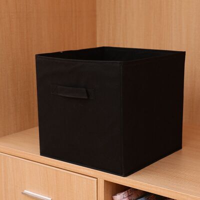 OEM Boîte De Rangement Pliable En Tissu Noir, 25 Cm De Large X 25 Cm De Long X 25 Cm De Haut, Sans Couvercle, Type Tiroir, 1 Pièce - Publicité OEM Boîte De Rangement Pliable En Tissu Noir, 25 Cm De Large X 25 Cm De Long X 25 Cm De Haut, Sans Couvercle, Type Tiroir, 1 Pièce - Publicité