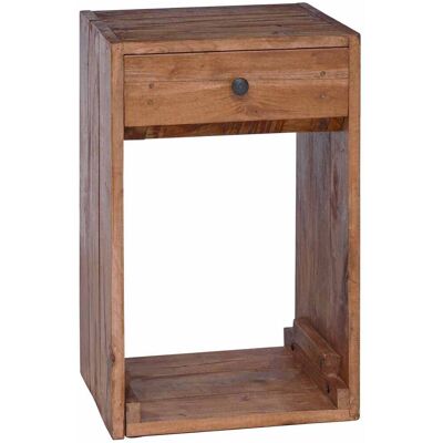 DESIGN IN Table De Chevet Marron 63 X 30 X 79 Cm Bois De Mahogany Massif - Publicité DESIGN IN Table De Chevet Marron 63 X 30 X 79 Cm Bois De Mahogany Massif - Publicité