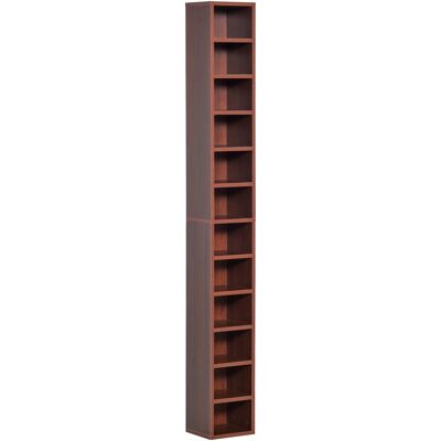 OEM Homcom Colonne Rangement Cd/dvd 12 Compartiments 204 Cd 21x20x175 Cm Marron - Publicité OEM Homcom Colonne Rangement Cd/dvd 12 Compartiments 204 Cd 21x20x175 Cm Marron - Publicité