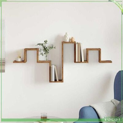OEM Étagère Murale - Bois Ancien - 104.5 X 10 X 43 Cm - Bois D'Ingénierie - Durable Et Moderne - Publicité OEM Étagère Murale - Bois Ancien - 104.5 X 10 X 43 Cm - Bois D'Ingénierie - Durable Et Moderne - Publicité