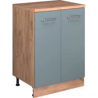 Armoire D'Extension Rion, Bleu-gris/chêne De Force Doré, 60x46cm Sans Pente Avec 2 Portes, Vicco - Publicité Armoire D'Extension Rion, Bleu-gris/chêne De Force Doré, 60x46cm Sans Pente Avec 2 Portes, Vicco - Publicité