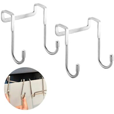 BRINSEA Lot De 2 Crochets Pour Porte De Tiroir, Armoire, En Acier Inoxydable 304, Double Crochet En Forme De S, Crochets En Métal Robustes, Sans Perçage, Crochet De Porte Arrière, Support De Rangement Pour Su - Publicité BRINSEA Lot De 2 Crochets Pour Porte De Tiroir, Armoire, En Acier Inoxydable 304, Double Crochet En Forme De S, Crochets En Métal Robustes, Sans Perçage, Crochet De Porte Arrière, Support De Rangement Pour Su - Publicité