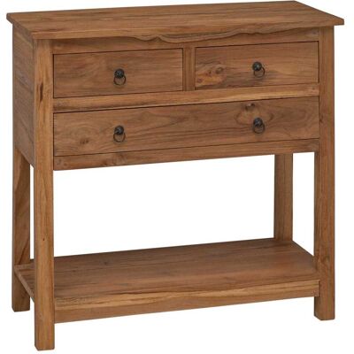 Buffet Naturel 79 X 35 X 80 Cm Bois De Teck Massif Vidaxl - Publicité Buffet Naturel 79 X 35 X 80 Cm Bois De Teck Massif Vidaxl - Publicité