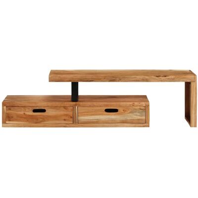 Maison La Vie Meuble Tv - Banc Tv - Meuble De Rangement (118-200) X 30 X 40 Cm Bois Massif D'Acacia - Publicité Maison La Vie Meuble Tv - Banc Tv - Meuble De Rangement (118-200) X 30 X 40 Cm Bois Massif D'Acacia - Publicité