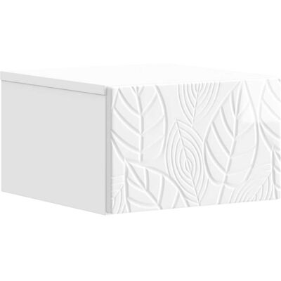 Vidaxl Cabinet De Chevet Mural Blanc Brillant 49 X 34,5 X 20 Cm - Publicité Vidaxl Cabinet De Chevet Mural Blanc Brillant 49 X 34,5 X 20 Cm - Publicité