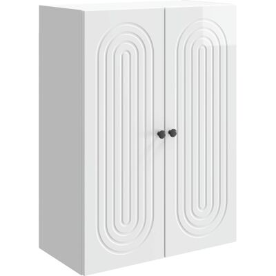 Armoire Murale Blanc Brillant 66 X 34,5 X 90 Cm Vidaxl - Publicité Armoire Murale Blanc Brillant 66 X 34,5 X 90 Cm Vidaxl - Publicité