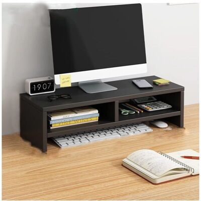 OEM Support De Moniteur En Bois, Support De Moniteur D'Ordinateur, Organisateur De Bureau, Étagère De Moniteur Multifonctionnelle Avec Compartiment De Rangement, Double Couche Noire-crezuo - Publicité OEM Support De Moniteur En Bois, Support De Moniteur D'Ordinateur, Organisateur De Bureau, Étagère De Moniteur Multifonctionnelle Avec Compartiment De Rangement, Double Couche Noire-crezuo - Publicité