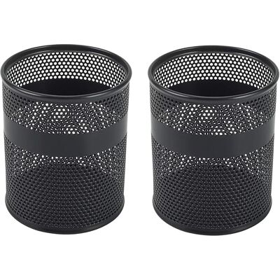 AHLSEN Bravix Lot De 2 Métal Pot À Crayon Porte Stylo Organisateur De Bureau Range Bureau Rangement Bureau,noir - Publicité AHLSEN Bravix Lot De 2 Métal Pot À Crayon Porte Stylo Organisateur De Bureau Range Bureau Rangement Bureau,noir - Publicité