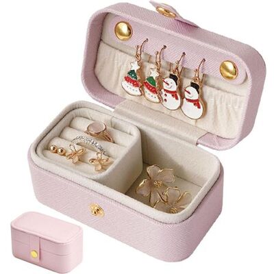 OEM Boite A Bijoux De Voyage, Petite Rangement Bijoux, Range Bijouxs Pu Cuir, Compartiments Multiples Organisateur Voyage Pour Femmes, Boîte À Bijouxs Portable Mi Pour Bagues, Boucles, Colliers - Publicité OEM Boite A Bijoux De Voyage, Petite Rangement Bijoux, Range Bijouxs Pu Cuir, Compartiments Multiples Organisateur Voyage Pour Femmes, Boîte À Bijouxs Portable Mi Pour Bagues, Boucles, Colliers - Publicité