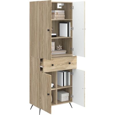 Vidaxl Cabinet Set 2 Pcs Sonoma Oak Engineered Wood - Publicité Vidaxl Cabinet Set 2 Pcs Sonoma Oak Engineered Wood - Publicité