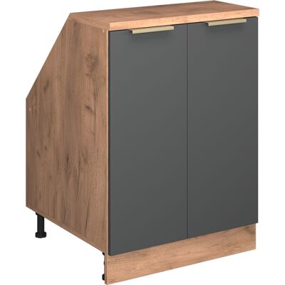 Meuble De Rangement Sous Pente Rion, Anthracite-or, 60x81.6cm 2 Portes, 60 Cm De Profondeur, Vicco - Publicité Meuble De Rangement Sous Pente Rion, Anthracite-or, 60x81.6cm 2 Portes, 60 Cm De Profondeur, Vicco - Publicité