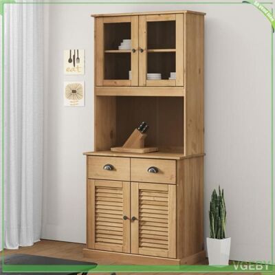OEM Buffet Haut - Vigo - Bois De Pin Massif - Finition Cire Miel - Design À Rabat - Publicité OEM Buffet Haut - Vigo - Bois De Pin Massif - Finition Cire Miel - Design À Rabat - Publicité