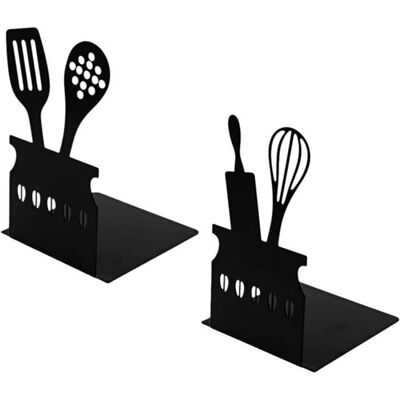 Cellfast Serre Livre - Métal - Noir - 2 Pièces - 15x10x10 Cm - 140 G/pièce - Publicité Cellfast Serre Livre - Métal - Noir - 2 Pièces - 15x10x10 Cm - 140 G/pièce - Publicité