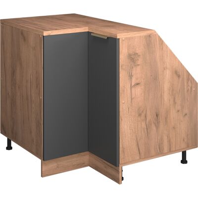 Meuble De Rangement Sous Pente Armoire D'Angle Rion, Anthracite-or, 75.6x81.6cm 1 Porte, 60 Cm De Profondeur, Vicco - Publicité Meuble De Rangement Sous Pente Armoire D'Angle Rion, Anthracite-or, 75.6x81.6cm 1 Porte, 60 Cm De Profondeur, Vicco - Publicité