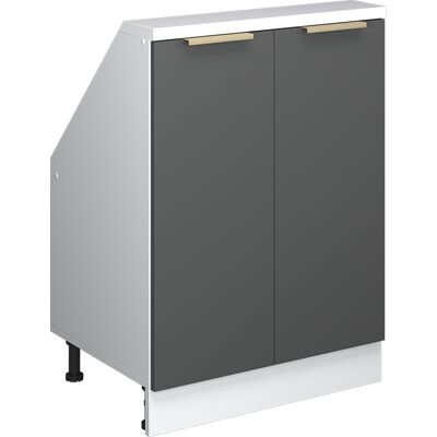 Meuble De Rangement Sous Pente Rion, Anthracite-or, 60x81.6cm Avec 2 Portes, Vicco - Publicité Meuble De Rangement Sous Pente Rion, Anthracite-or, 60x81.6cm Avec 2 Portes, Vicco - Publicité