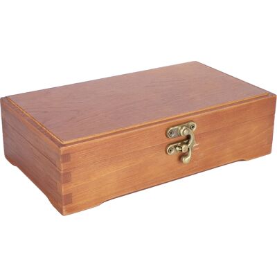 LBVIE Boîte En Bois Antique Rectangulaire, Étui À Papeterie Pour Enfants, Rangement Multifonctionnel De Bureau - Publicité LBVIE Boîte En Bois Antique Rectangulaire, Étui À Papeterie Pour Enfants, Rangement Multifonctionnel De Bureau - Publicité