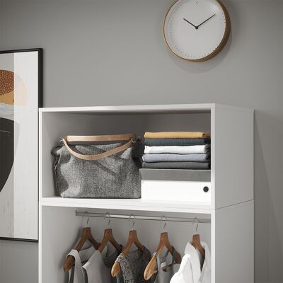 Dessus D'Armoire Elmo, Blanc, 80x40cm, Vicco - Publicité Dessus D'Armoire Elmo, Blanc, 80x40cm, Vicco - Publicité