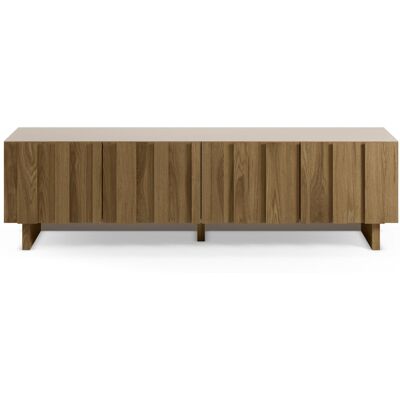 CASANOVA PARIS Perla - Meuble Tv 180cm -en Mdf Chêne Foncé - Publicité CASANOVA PARIS Perla - Meuble Tv 180cm -en Mdf Chêne Foncé - Publicité