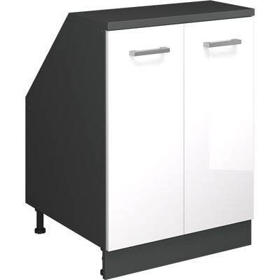 Meuble De Rangement Sous Pente Rion, Blanc Haute Brillance, 60x81.6cm 2 Portes, 60 Cm De Profondeur, Vicco - Publicité Meuble De Rangement Sous Pente Rion, Blanc Haute Brillance, 60x81.6cm 2 Portes, 60 Cm De Profondeur, Vicco - Publicité