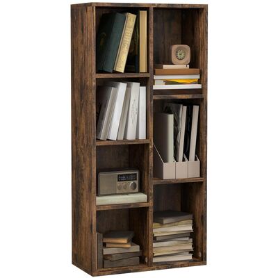 OEM Étagère/meuble En Bois À 7 Compartiments Pour Plantes Et Dossiers, 50 X 24 X 106 Cm, Marron Rustique - Publicité OEM Étagère/meuble En Bois À 7 Compartiments Pour Plantes Et Dossiers, 50 X 24 X 106 Cm, Marron Rustique - Publicité