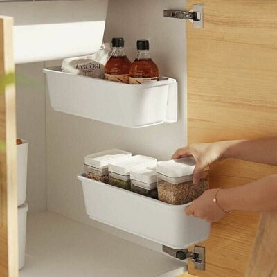 OEM Sabir 2 Organisateurs De Panier D'Armoire De Cuisine,glissez Les Tiroirs De Rangement En Plastique,sous L'Vier,organisateur Du Meuble, Tiroir Coulissant Pour Cuisine,salle De Bain Undersink(blanc) - Publicité OEM Sabir 2 Organisateurs De Panier D'Armoire De Cuisine,glissez Les Tiroirs De Rangement En Plastique,sous L'Vier,organisateur Du Meuble, Tiroir Coulissant Pour Cuisine,salle De Bain Undersink(blanc) - Publicité