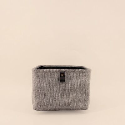 ORNAMI Panier Rectangulaire À Chevrons Gris 36x26x18cm - Publicité ORNAMI Panier Rectangulaire À Chevrons Gris 36x26x18cm - Publicité