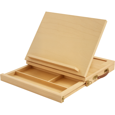 ARRIGONI Chevalet De Table En Bois Avec Tiroir De Rangement Pour Des Toiles Jusqu'à 24,5 Cm Pour Adultes Débutants Bois Naturel - Publicité ARRIGONI Chevalet De Table En Bois Avec Tiroir De Rangement Pour Des Toiles Jusqu'à 24,5 Cm Pour Adultes Débutants Bois Naturel - Publicité