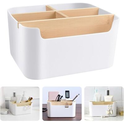 ENLENK Boîte De Rangement Bureau À 5 Compartiments Porte Stylo Bureau Amovible Organisateur De Bureau Blanc Rangement Stylo Bureau Rangement Telecommande Tv Multifonctionnel Pour Crayon Maison - Publicité ENLENK Boîte De Rangement Bureau À 5 Compartiments Porte Stylo Bureau Amovible Organisateur De Bureau Blanc Rangement Stylo Bureau Rangement Telecommande Tv Multifonctionnel Pour Crayon Maison - Publicité