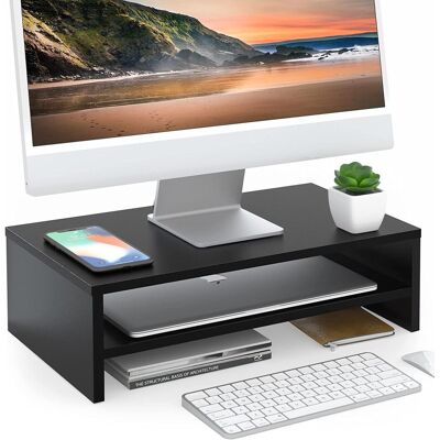 OEM Réhausseur D'Écran En Bois,support De Moniteur,support D'Ordinateur Portable,pc,tv,pour Le Bureau Et La Maison,42,5x23,5x14cm,noir - Publicité OEM Réhausseur D'Écran En Bois,support De Moniteur,support D'Ordinateur Portable,pc,tv,pour Le Bureau Et La Maison,42,5x23,5x14cm,noir - Publicité