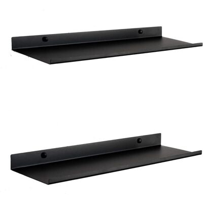 OEM Étagère Murale Flottante Noire – Set De 2 Tablettes Métalliques 50 Cm – Fixation Invisible – Charge Jusqu'à 8 Kg – Pour Livres Et Déco Murale-crezuo - Publicité OEM Étagère Murale Flottante Noire – Set De 2 Tablettes Métalliques 50 Cm – Fixation Invisible – Charge Jusqu'à 8 Kg – Pour Livres Et Déco Murale-crezuo - Publicité