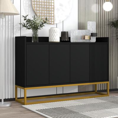 OEM Buffet Minimaliste Moderne À 4 Portes Sans Poignées, Idéal Pour Salle À Manger, Salon Ou Cuisine (noir) - Publicité OEM Buffet Minimaliste Moderne À 4 Portes Sans Poignées, Idéal Pour Salle À Manger, Salon Ou Cuisine (noir) - Publicité