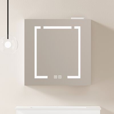 ACKERMAN Meuble Miroir Led Élégant 60cm, Armoire Murale – Meuble Miroir Avec Rangement Pour Salle De Bain, Salon Et Chambre - Publicité ACKERMAN Meuble Miroir Led Élégant 60cm, Armoire Murale – Meuble Miroir Avec Rangement Pour Salle De Bain, Salon Et Chambre - Publicité