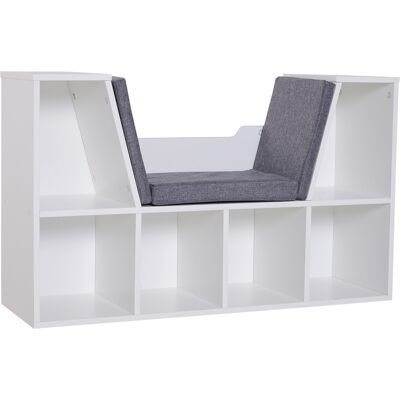 OEM Homcom Bibliothèque Banc 2 En 1 Avec Coussins De Siège. Étagère Cube 6 Compartiments Ouverts Et 2 Niveaux. Meuble De Rangement Pour Salon. Chambre À Coucher. Bureau. 102 X 30 X 61 Cm. Gris - Publicité OEM Homcom Bibliothèque Banc 2 En 1 Avec Coussins De Siège. Étagère Cube 6 Compartiments Ouverts Et 2 Niveaux. Meuble De Rangement Pour Salon. Chambre À Coucher. Bureau. 102 X 30 X 61 Cm. Gris - Publicité