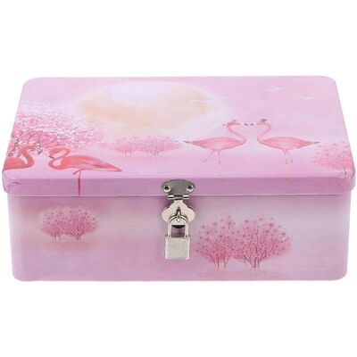 LISATR Coffret Cadeau Multifonctionnel Avec Serrure, En Tôle, Style Classique Vintage.-24.50x18.00x8.50cm - Publicité LISATR Coffret Cadeau Multifonctionnel Avec Serrure, En Tôle, Style Classique Vintage.-24.50x18.00x8.50cm - Publicité