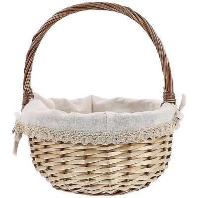 LISATR Nouveau Panier De Rangement Tissé À La Main (1 Pièce) - Publicité LISATR Nouveau Panier De Rangement Tissé À La Main (1 Pièce) - Publicité